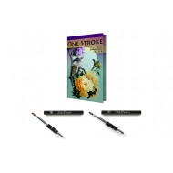 One Stroke Workbook & 2 Decorated Brushes